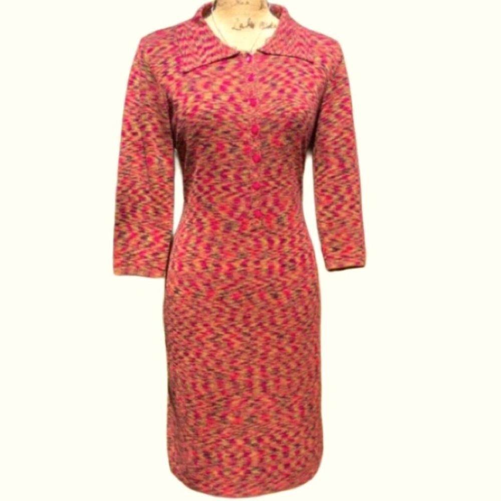 VICTORIA SECRETS / Moda Internacional Brick Color Knit Dress Size M